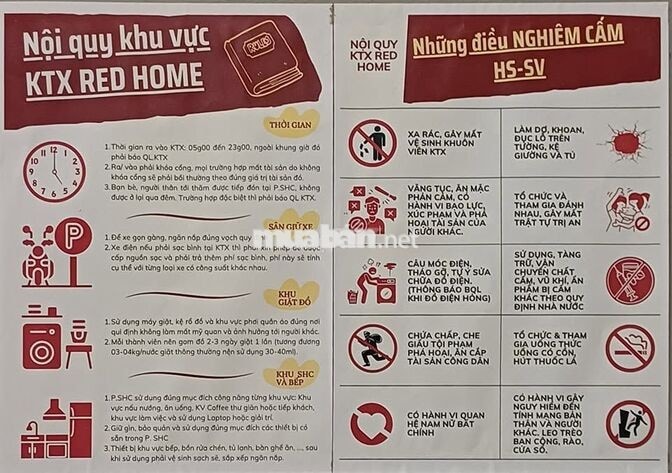 KTX Cao Cấp RED HOME Linh Xuân - Gần Làng Đại Học, Chỉ 1Tr/Tháng