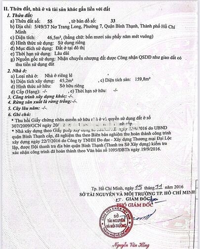 NHÀ HẺM XE HƠI SỐ 5 NƠ TRANG LONG 5 LẦU CHO THUÊ 20TR THÁNG GIÁ RẺ