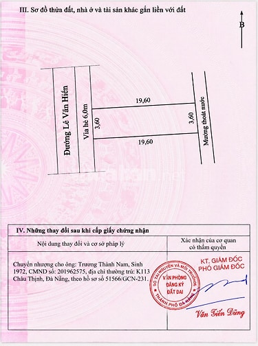 Bán nhà mặt tiền Lê Văn Hiến, Ngũ Hành Sơn, 70,6m