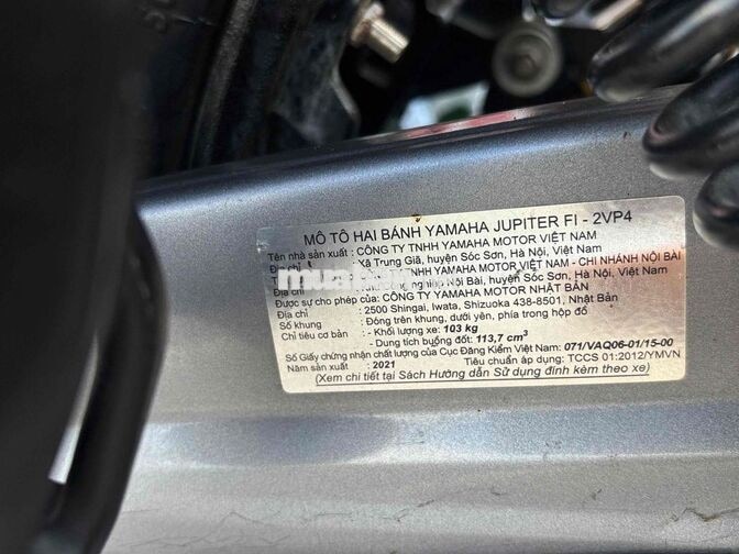 YAMAHA JUPITER FI 2021 BẢN ĐẶC BIỆT BẠC ĐEN