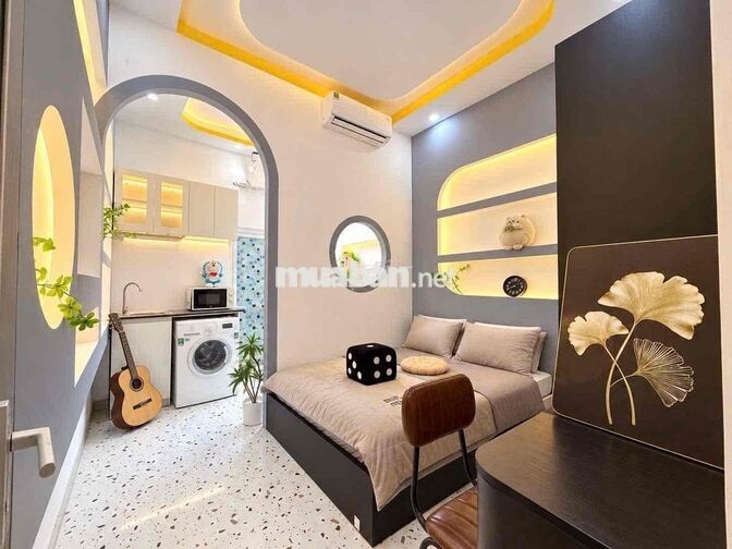 1 PHÒNG NGỦ TÁCH BẾP SIÊU ĐẸP, RỘNG RÃI NGAY NGÃ TƯ BẢY HIỀN
