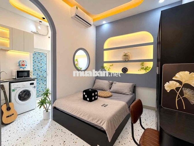1 PHÒNG NGỦ TÁCH BẾP SIÊU ĐẸP, RỘNG RÃI NGAY NGÃ TƯ BẢY HIỀN