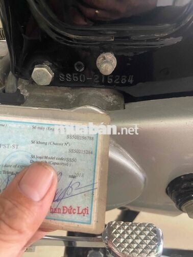 Honda SS50 49cc màu Đen Bạc