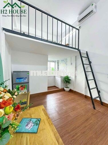 Cho Thuê Căn Hộ Dịch Vụ Duplex Cửa Sổ Trời Ngay Nguyễn Thái Sơn