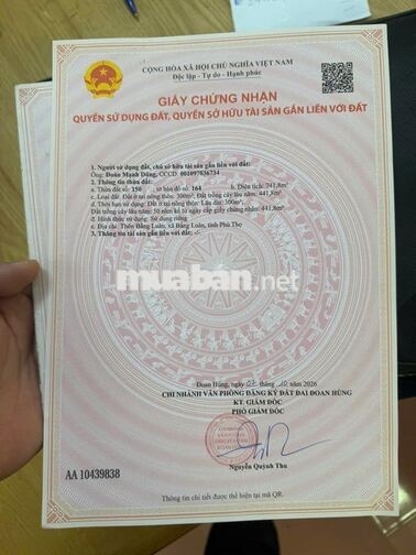 Em lên cho anh/chị quý nhà đầu tư nhà vườn tại xã Bằng Luân- Đoan Hùng