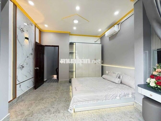 HƠN 4🧄NHÀ MỚI FULL NỘI THẤT GÒ VẤP, 4X10M NỞ HẬU,HẺM THÔNG LÊ VĂN THỌ