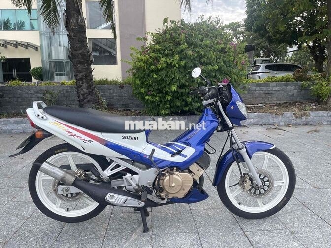 Suzuki Stinger 120 màu Xanh trắng