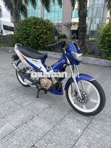 Suzuki Stinger 120 màu Xanh trắng