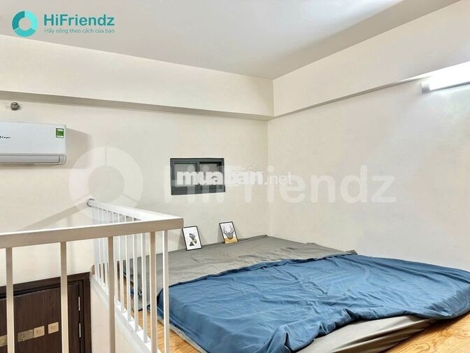 phòng gác full nội thất ở 3 người 3 xe tòa CHDV đầy đủ tiện nghi 