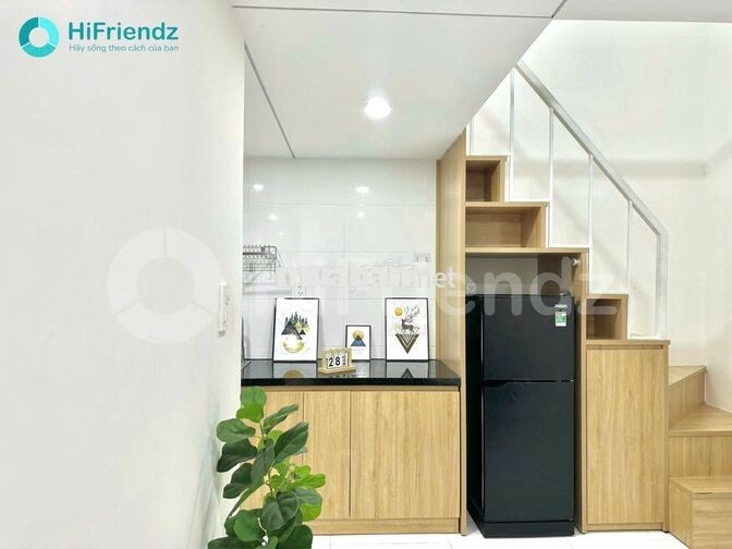 phòng gác full nội thất ở 3 người 3 xe tòa CHDV đầy đủ tiện nghi 
