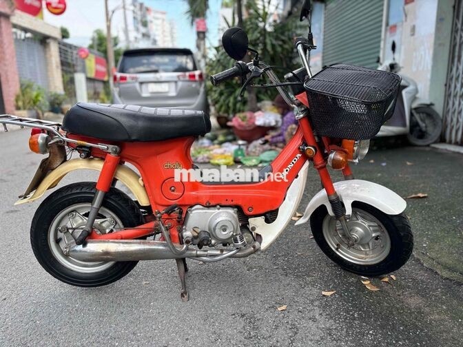 Honda Chaly 50cc màu cam có sẵn đề