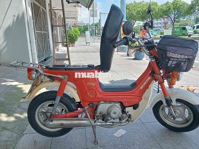 Honda Chaly 50cc màu cam có sẵn đề
