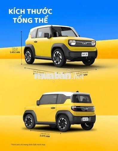 Xe điện VinFast VF3 giá mới 205tr XE Mới 100%