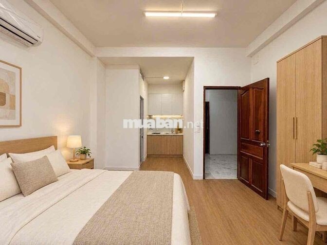 CĂN HỘ DỊCH VỤ STUDIO FULL NỘI THẤT MỚI 100% NẰM CẠNH CHỢ BÀ CHIỂU
