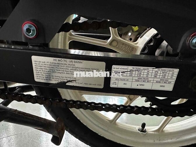 Suzuki Satria F150 2020 đỏ đen