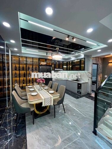 NHÀ PHỔ ĐẸP MỚI KENG, FULL NỘI THẤT CAO CẤP, 4PN, 6WC, ĐƯỜNG XE TẢI 
