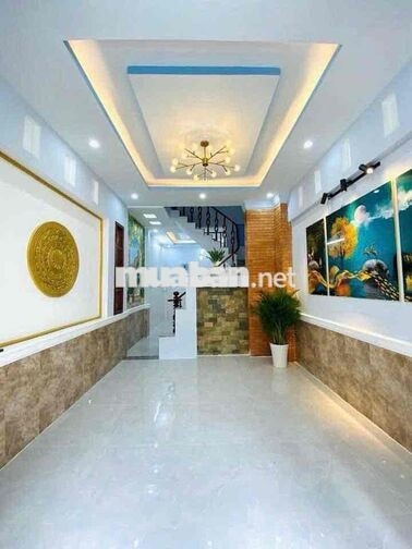 Cho thuê nhà Hẻm 6m đường số 12 bình Tân 3 tầng 4x12 gia 12tr 3pn 4tol
