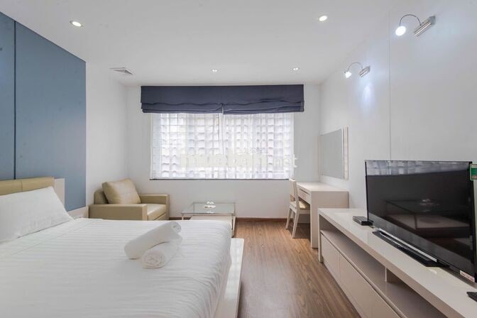 Cho thuê căn hộ ngắn hạn/dài hạn đầy đủ nội thất khu vực Ba Đình