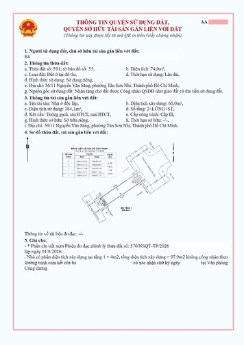 Bán Nhà ĐẸP trong KHU BIỆT LẬP 56 Nguyễn Văn Săng giá chỉ 12.9 tỷ