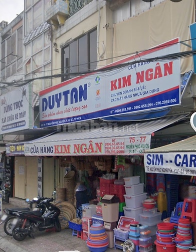 Cho thuê nhà nguyên căn 75-77 Nguyễn Phúc Nguyên P10 Quận 3.