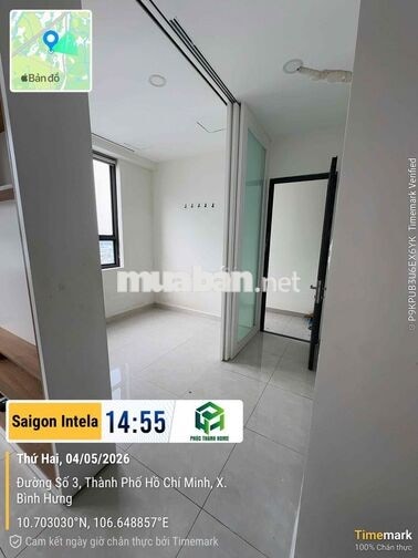 Căn Hộ Saigon Intela Căn 55m2 (2PN 2WC) Căn Lớn Nhà Mới 100%