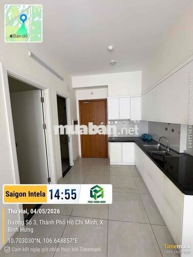 Căn Hộ Saigon Intela Căn 55m2 (2PN 2WC) Căn Lớn Nhà Mới 100%