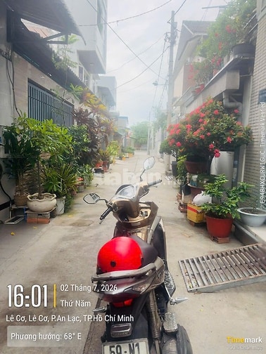 Bán nhà đẹp hẻm xe hơi 5m đường Lê Cơ, Phường An Lạc, Quận Bình Tân