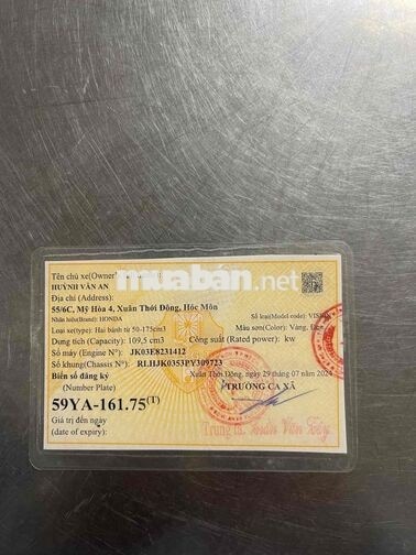 VS 2024 SMARTKEY TP 9 CHỦ HỖ TRỢ GÓP OĐ CÓ ĐÔI XE