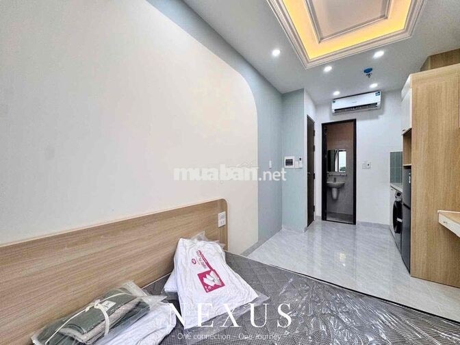 STUDIO FULL NỘI THẤT BAN CÔNG MỚI 100%, Ở LIỀN, CÓ THANG MÁY, FREE XE