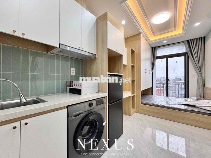 STUDIO FULL NỘI THẤT BAN CÔNG MỚI 100%, Ở LIỀN, CÓ THANG MÁY, FREE XE