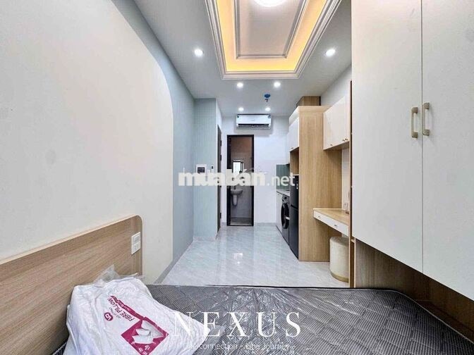 STUDIO FULL NỘI THẤT BAN CÔNG MỚI 100%, Ở LIỀN, CÓ THANG MÁY, FREE XE