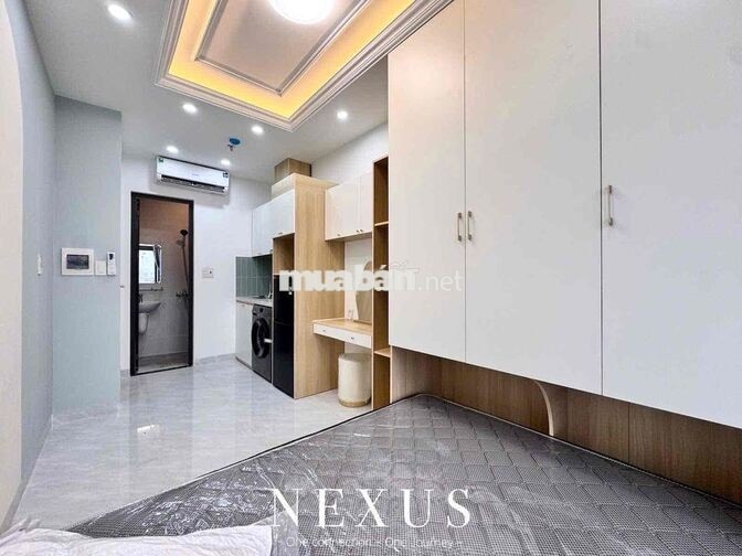 STUDIO FULL NỘI THẤT BAN CÔNG MỚI 100%, Ở LIỀN, CÓ THANG MÁY, FREE XE