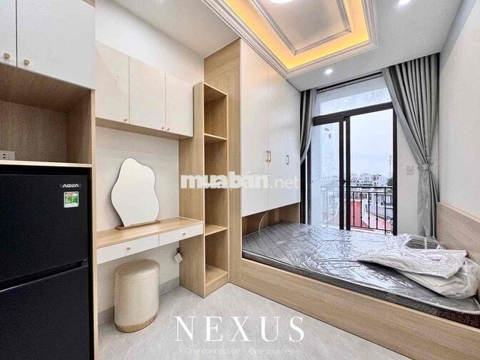 STUDIO FULL NỘI THẤT BAN CÔNG MỚI 100%, Ở LIỀN, CÓ THANG MÁY, FREE XE