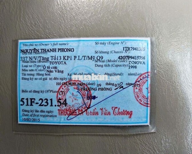 TOYOTA INNOVA G 2015 TỰ ĐỘNG 8 CHỖ KHÔNG LỖI