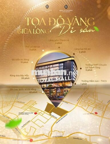 Đất nền diện tích 225m² tại Royal An Nam Living – Hội An Tây