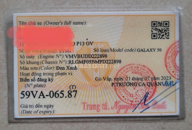 Xe số Galaxy 50cc bánh mâm. Máy móc còn Zin như mới