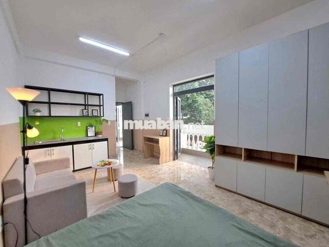CHO THUÊ CHDV - STUDIO BAN CÔNG NGAY DƯƠNG QUẢNG HÀM, RỘNG 35m2
