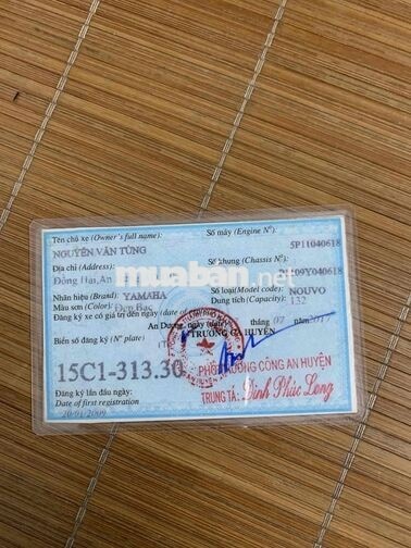 Bán xe nouvolx giấy tờ đầy đủ giá 4tr200
