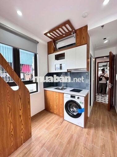 Siêu phẩm CCMN 25m2 Full đồ, máy giặt riêng, ban công tại Trung Kính
