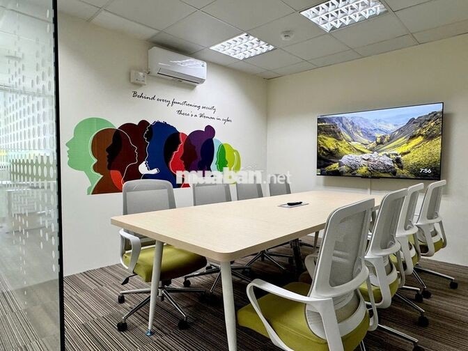 Cho thuê văn phòng Nguyễn Thị Minh Khai, 105m2, 47tr, Full nội thất