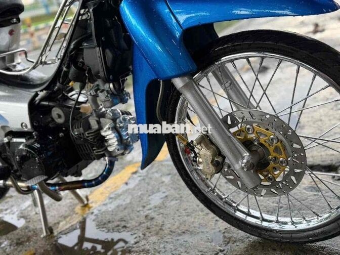 Honda Wave Alpha Xanh bạc