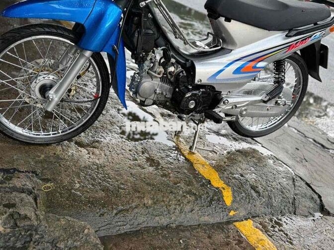 Honda Wave Alpha Xanh bạc