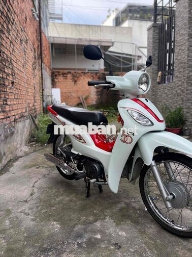 Xe máy SYM Angela 50cc trắng đỏ