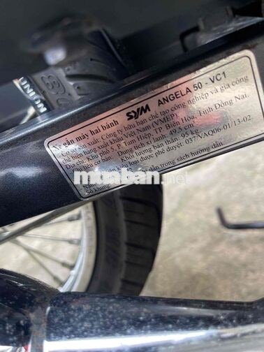 Xe máy SYM Angela 50cc trắng đỏ