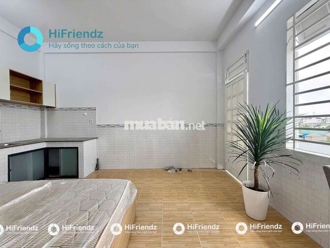 Studio Full nội thất nhận xe điện, oto gần HUFLIT, chợ đầu mối Hóc Môn
