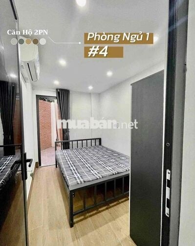 Căn hộ dịch vụ 2 phòng ngủ giá hời ngay gần cẫu chữ Y
