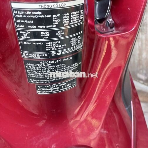 Honda SH 150i 2019 màu Đỏ đen