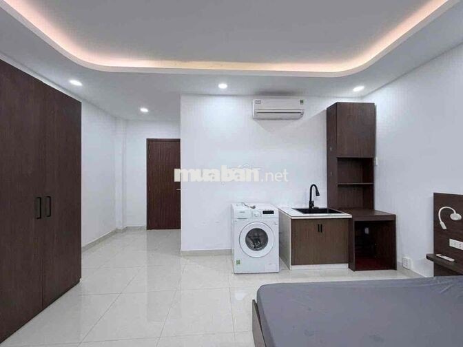 STUDIO FULL NỘI THẤT MÁY GIẶT RIÊNG CỬA SỔ