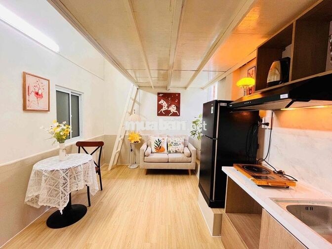 GÁC CAO, RỘNG NỘI THẤT ĐẦY ĐỦ CAO CẤP