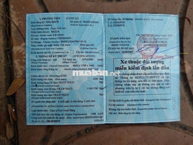 Mazda 3 Deluxe 2024 9000km Đỏ